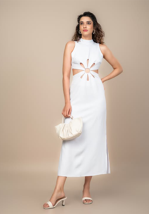 MILA CUT OUT WHITE DRESS