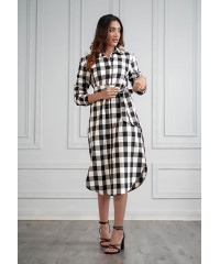 LORA CHECKERD DRESS