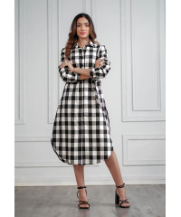 LORA CHECKERD DRESS