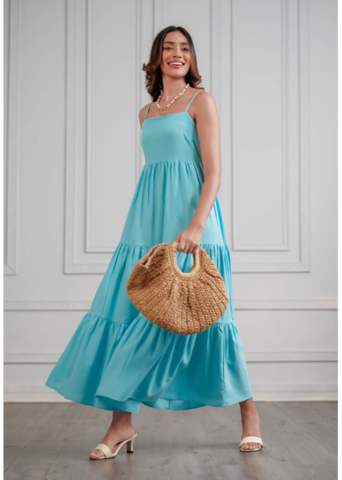 RHEIN BLUE MAXI DRESS