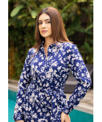 NAVY SIENNA FLORAL DRESS