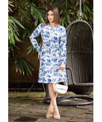 BLUE ELARA FLORAL DRESS