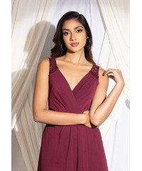 PURPLE ARABELLA LACE DRESS