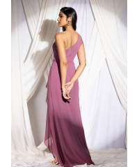 PURPLE ATHENA ONE SHOULDER DRESS
