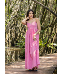 RED RAVA BUST DETAIL DRESS