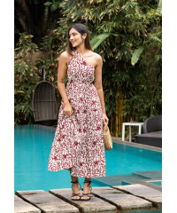 SUSAN RED ONE SHOULDER DRESS