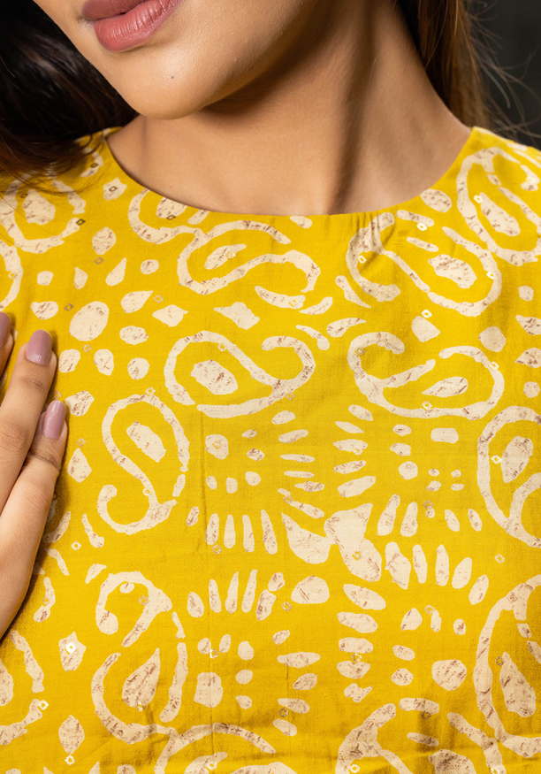 SHYN FLARE GREEN DRESS