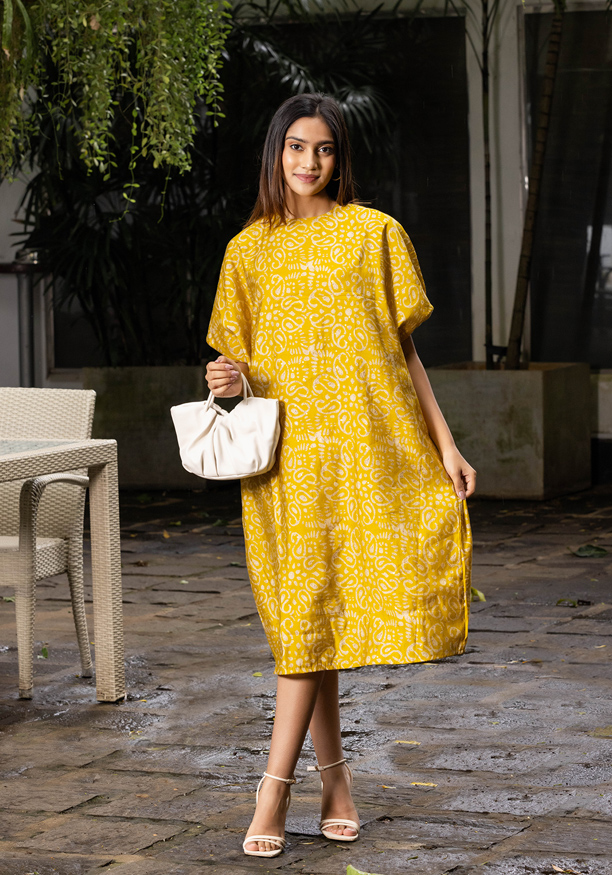 SHYN FLARE GREEN DRESS