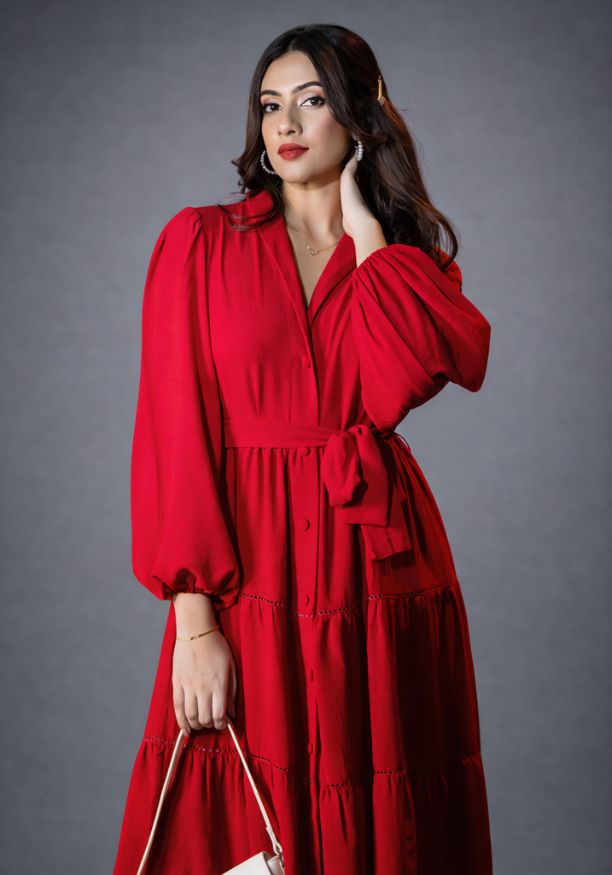 CEFALO CHIC RED DRESS