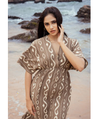 ALEXANDRA BROWN MAXI DRESS