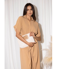 LILIAN BEIGE MAXI DRESS