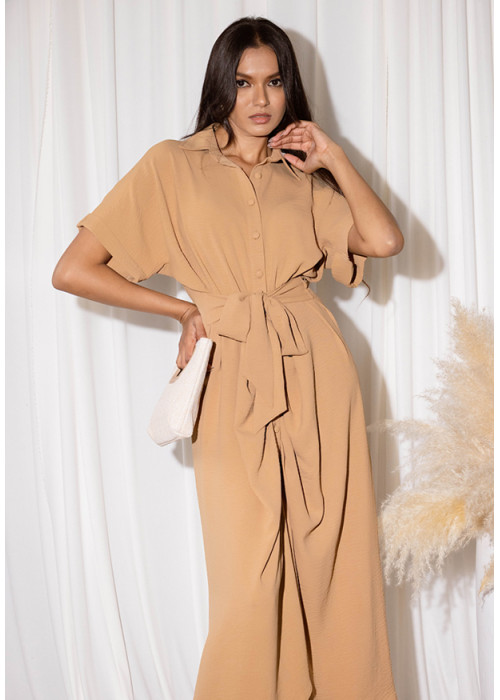 LILIAN BEIGE MAXI DRESS