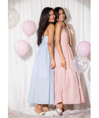 EMA HALTER BLUE DRESS