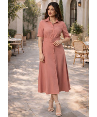 FLORA FLORAL PINK DRESS