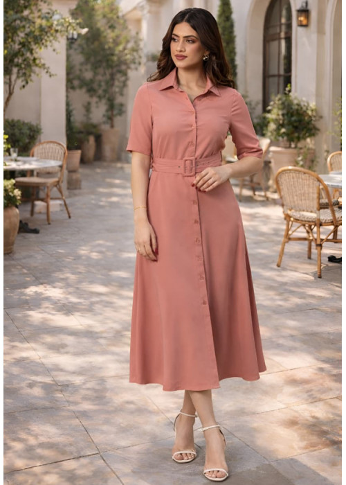 FLORA FLORAL PINK DRESS