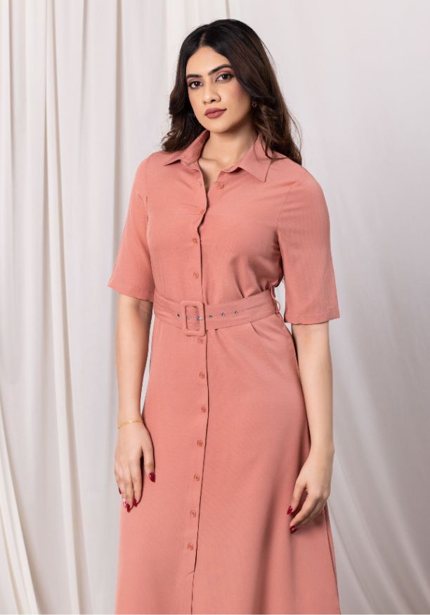 FLORA FLORAL PINK DRESS