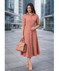 FLORA FLORAL PINK DRESS