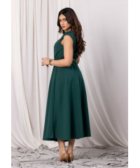  AZERIA SLEEVELESS GREEN MIDI DRESS