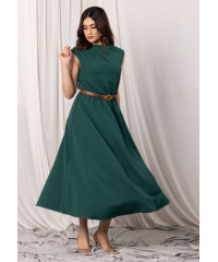 AZERIA SLEEVELESS GREEN MIDI DRESS