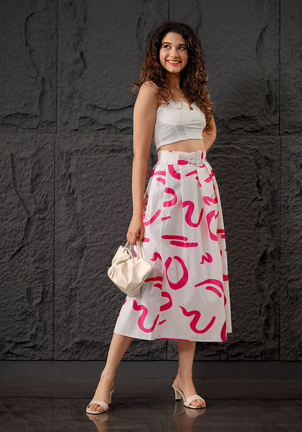 EMRI PRINTED SKIRT 