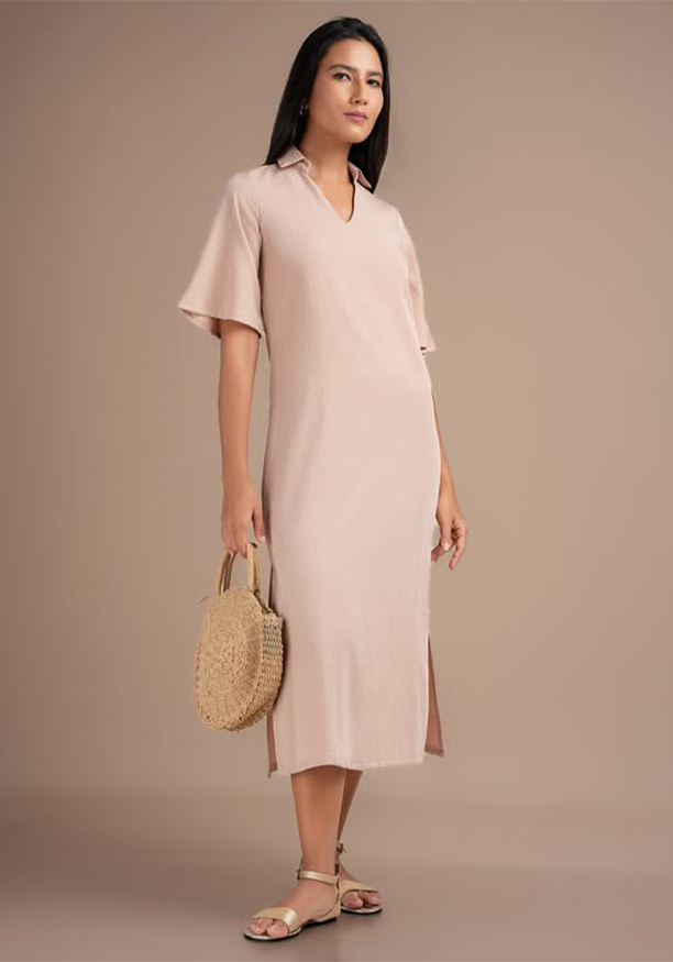 ARLINDA BEIGE DRESS