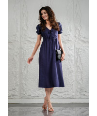 CALLY SHORT SLEEVE MIDI DRESS