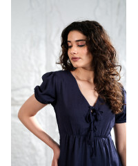 CALLY SHORT SLEEVE MIDI DRESS