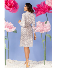 GREY FLORAL DRESS