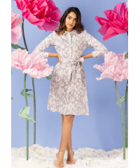 GREY FLORAL DRESS