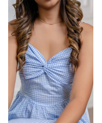 JENNA BLUE CHECK SHORT