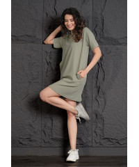 TESSA GREEN T SHIRT DRESS