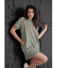 TESSA GREEN T SHIRT DRESS