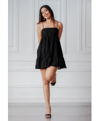 YORI BLACK SHORT DRESS