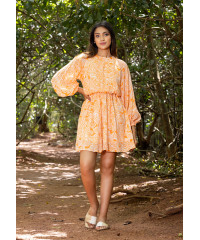 SHAYLA PRINTED SHORT DRESS