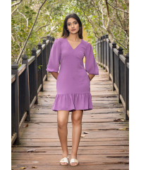 ROSE PUFF SLEEVE DRESS