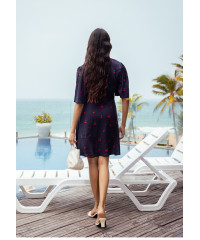 ELLIE WRAP SHORT DRESS