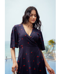 ELLIE WRAP SHORT DRESS