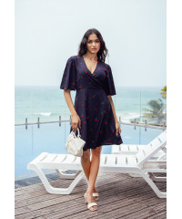 ELLIE WRAP SHORT DRESS