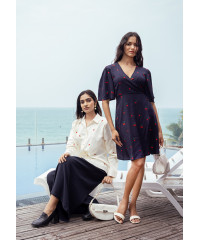 ELLIE WRAP SHORT DRESS