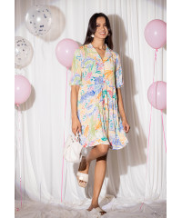 HAZEL PRINTED SHORT DRESS