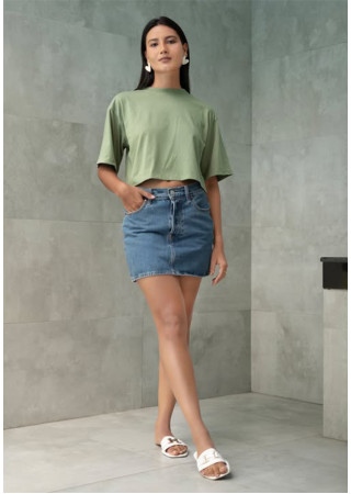 WINNY GREEN CROP TOP