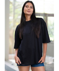 BLACK BAGGY TEE