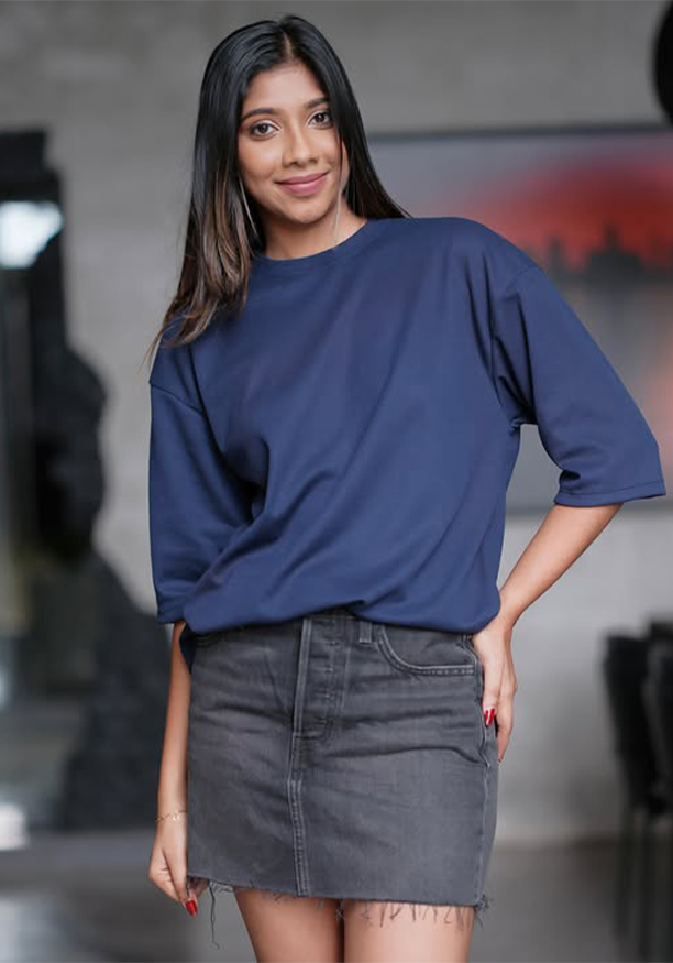 SADIE BLUE BAGGY T SHIRT