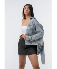 LONG SLEEVE DENIM JACKET LIGHT BLUE