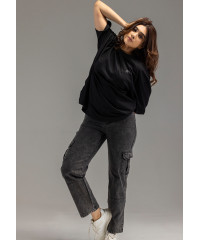 BAGGY CARGO-ACID WASH PANT