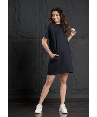 HARPER NAVY T SHIRT DRESS