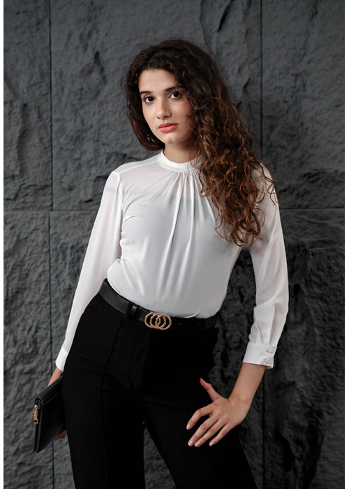 LAURIN HIGHNECK BLOUSE 