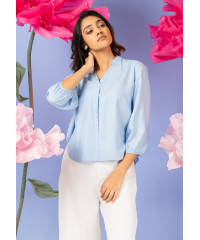 DIARA BAGGY LIGHT BLUE BLOUSE