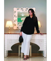 RIYANA OFFICE WEAR BLACK SHIRT