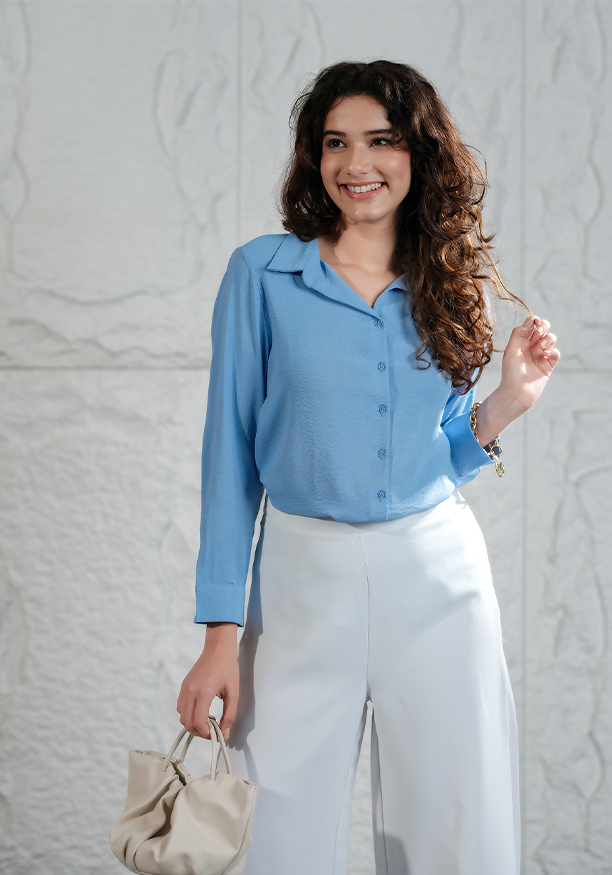 RORI BLUE BLOUSE Nilsonline